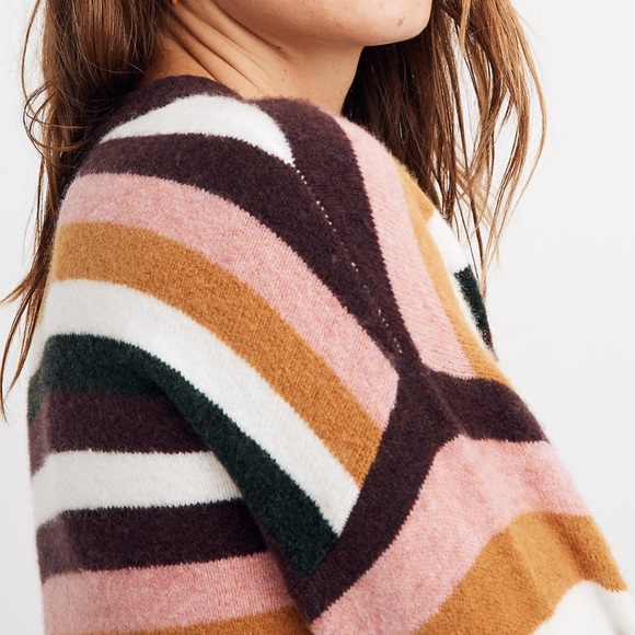 NWOT! Madewell Payton striped crew neck sweater - Picture 2 of 7